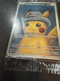 PIKACHU VAN GOGH WITH GREY FELT HAT PROMO POKEMON CARD-SEALED *READ DESCRIPTION - Image 4