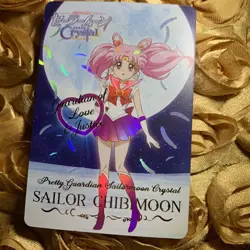 CHIBIMOON Sailor Moon CRYSTAL MOON edition Goddess Beauty Anime Foil Girl Card - Image 1