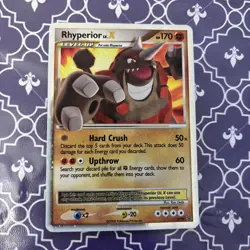 Pokemon TCG Rhyperior LV.X DP Black Star Promotional DP29 Holo Promo LP/NM - Image 1