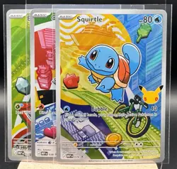 First Partner Series 1 IR Kanto Set (3 Cards) 37, 38, 39 Promo Pokemon TCG NM - Image 1