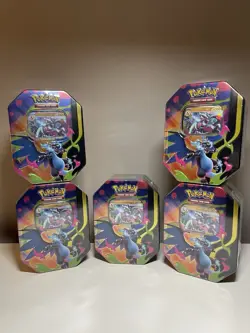 Pokemon - TCG - Mega Charizard X ex Tin *Ships ASAP 🔥* - Image 1