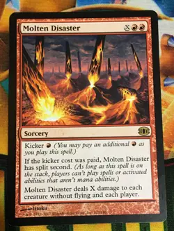 C5455 MAGIC MTG FUTURE SIGHT MOLTEN DISASTER #102 MP RARE - Image 1