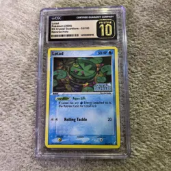 Pokemon Lotad 55/100 - EX Crystal Guardians Reverse Holo Stamped - PRISTINE 10 - Image 1