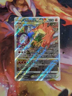 Charizard Vstar SWSH262 Black Star Promo - Pokemon TCG Feat. Mewtwo - Image 1