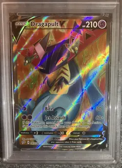 Pokemon TCG PSA 9 Dragapult V 183/192 Full Art Rebel Clash - Image 3