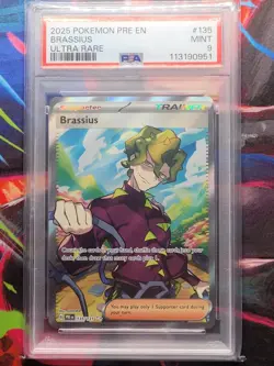 Pokemon Brassius PSA 9 Sv: Prismatic Evolutions 135/131 Ultra Rare Holo EN - Image 3