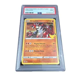 Groudon 2021 Pokemon Celebrations #17 PSA 9 017/025 Holo - Image 1