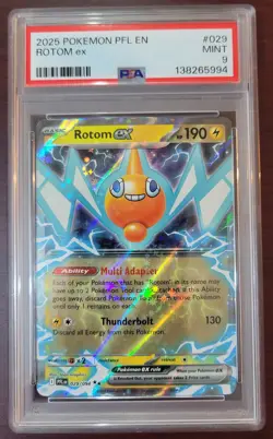 PSA 9 MINT POKEMON Phantasmal Flames Rotom ex #29/94 - Image 1
