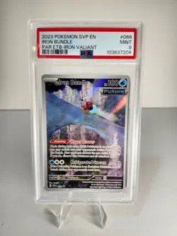 Pokemon TGC Iron Bundle Scarlet and Violet Promo 066 PSA 9 - Image 1