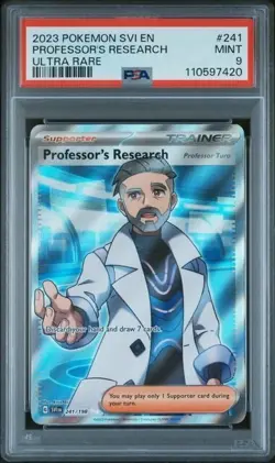PROFESSOR'S RESEARCH #241 PSA 9 • 2023 POKEMON EN-SCARLET & VIOLET ULTRA RARE - Image 1