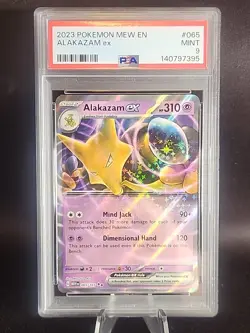 2023 Pokemon Mew 151 Alakazam Ex 065/165 PSA 9 - Image 1