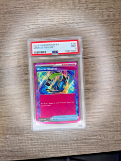 2024 POKEMON SSP EN-SURGING SPARKS #183 MIRACLE HEADSET PSA 9 - Image 1