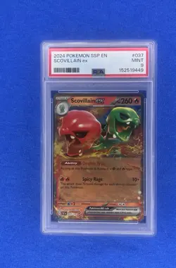 2024 POKEMON SSP EN-SURGING SPARKS #037 SCOVILLAIN EX PSA 9 - Image 1
