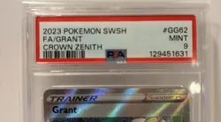 2023 POKEMON SWORD & SHIELD CROWN ZENITH #GG62 FULL ART/GRANT - PSA 9 - Image 2