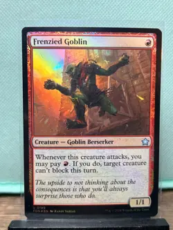 MTG TCG: Frenzied Goblin 199, Foundations _ FOIL - Image 1