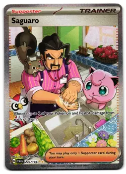 Saguaro 270/193 - Special Illustration Rare Pokemon TCG Paldea Evolved 2023 - NM - Image 1