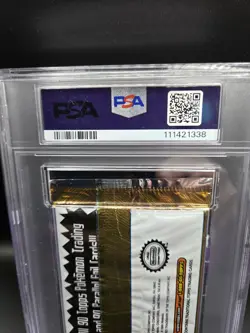 PSA 8 1999 TOPPS POKEMON TV ANIMATION SEALED FOIL PACK SERIES 1 BLUE LOGO - Image 5