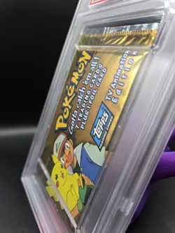 PSA 8 1999 TOPPS POKEMON TV ANIMATION SEALED FOIL PACK SERIES 1 BLUE LOGO - Image 4