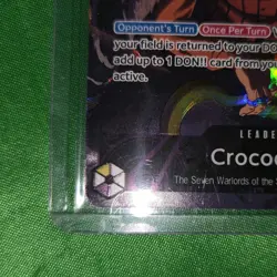 Bandai One Piece Crocodile Leader Special Holo OP04-058 5000 Power Card - Image 4