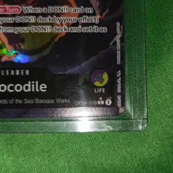 Bandai One Piece Crocodile Leader Special Holo OP04-058 5000 Power Card - Image 5