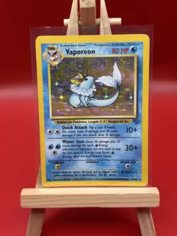Pokemon TCG Vaporeon 12/64 Holo Card Jungle Unlimited Edition (LP) - Image 1