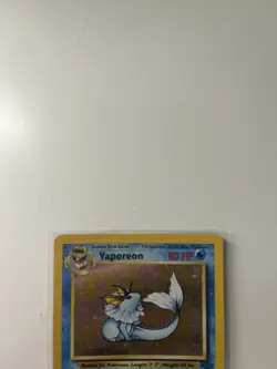 Pokemon TCG Vaporeon Holo Card Jungle Unlimited Edition 12/64 - Image 2