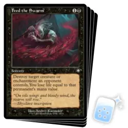 FEED THE SWARM X4 The Brothers' War: Commander Magic MTG MINT CARD - Image 1