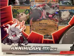 Pokemon TCG Annihilape EX Promo foil card. Manky and Primeape. PROMO BOX. - Image 3