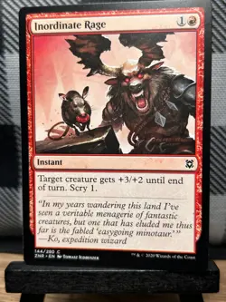 MTG TCG: Inordinate Rage 144/280, Zendikar Rising - Image 1