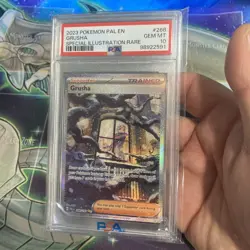 Pokemon TCG Grusha Paldea Evolved Trainer Holo Card 268/193 Psa 10 - Image 2