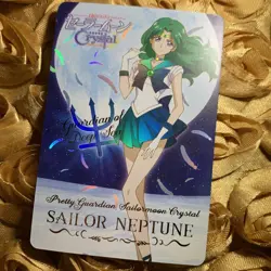 Neptune Sailor Moon CRYSTAL MOON edition Goddess Beauty Anime Foil Girl Card - Image 1