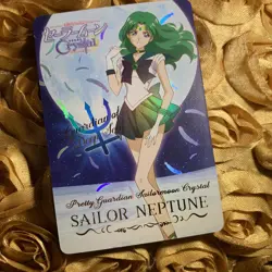 Neptune Sailor Moon CRYSTAL MOON edition Goddess Beauty Anime Foil Girl Card - Image 5