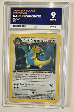 Pokemon Dark Dragonite Holo 1st Edition Team Rocket 5/82, Ace 9, not PSA - Image 2