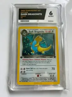 Dark Dragonite holo 1st edition 5/82 Team Rocket 2000 ACE 6 EX-NM Pokemon TCG - Image 1