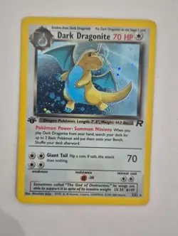 Dark Dragonite 5/82 - Holo 1st Edition - Team Rocket - Pokemon LP - NM - Image 1