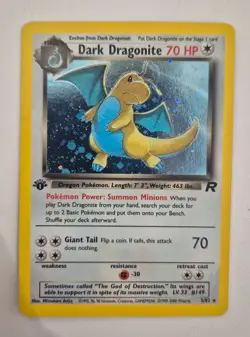 Dark Dragonite 5/82 - Holo 1st Edition - Team Rocket - Pokemon LP - NM - Image 2