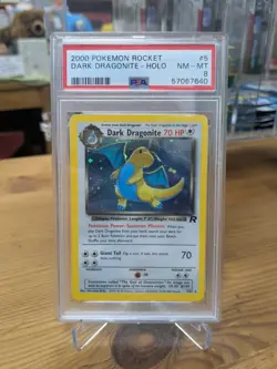 Pokemon TCG Dark Dragonite 5/82 Team Rocket Holo PSA 8 Near Mint - Mint - Image 3