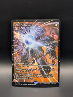 MTG - The Endstone - FOIL BORDERLESS SHOWCASE - Legendary Artifact - EOE #365 - Image 1