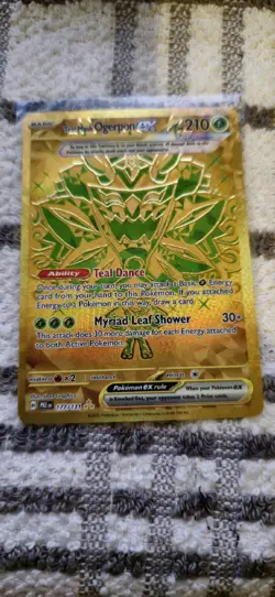Pokemon TCG Teal Mask Ogerpon EX Prismatic Evolutions Card 177/131 Gold - Image 1