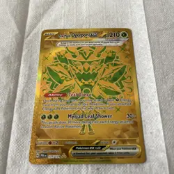 Pokemon TCG Teal Mask Ogerpon EX Prismatic Evolutions 177/131 Hyper Rare Gold - Image 1