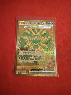Pokemon TCG Teal Mask Ogerpon EX Prismatic Evolutions Card 177/131 Gold - Image 1
