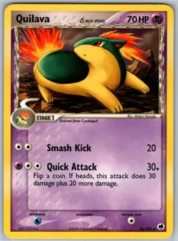 Quilava (Delta Species) Dragon Frontiers 36/101 LP-NM Pokemon card - Image 1