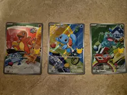 Pokemon 30th Anniversary First Partner Pack Charmander 38 Squirtle 39 Bulbasaur - Image 1