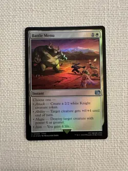 Battle Menu Foil U0009 Final Fantasy Magic the Gathering NM - Image 1