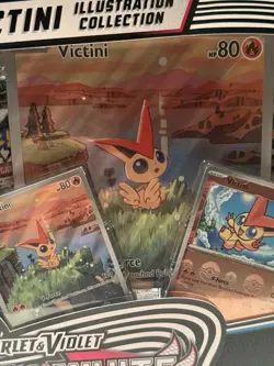Pokemon TCG SV Black Bolt & White Flare Victini Illustration Collection - Image 5