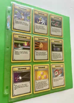 Pokemon Base Set Trainer Lot Gust of Wind Scoop Up Pokemon Center NM WOTC 1999 - Image 2