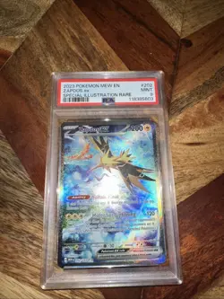 2023 Pokemon Mew En Zapdos Ex Special Illustration Rare PSA 9 - Image 1