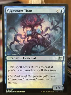 Gigastorm Titan - FOIL - EDGE OF ETERNITIES - Magic the Gathering - Image 1