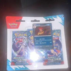 Pokemon Scarlet & Violet Journey Together 3 Booster Packs Promo factory sealed - Image 1