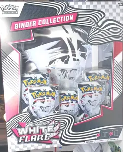 Pokemon TCG Scarlet & Violet White Flare Binder Collection Box NEW SEALED - Image 1